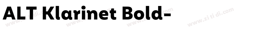 ALT Klarinet Bold字体转换
